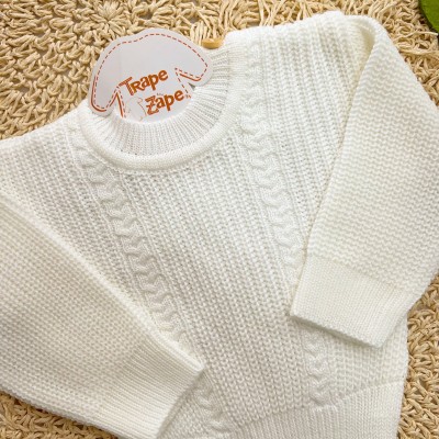 Blusa de Linha Ponto Alto Fechado - Branco